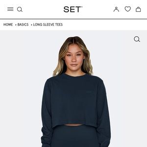 SET Active cropped long sleeve